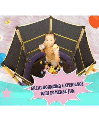 55" Kiddy Trampoline & Enclosure Set - Easy Assembly