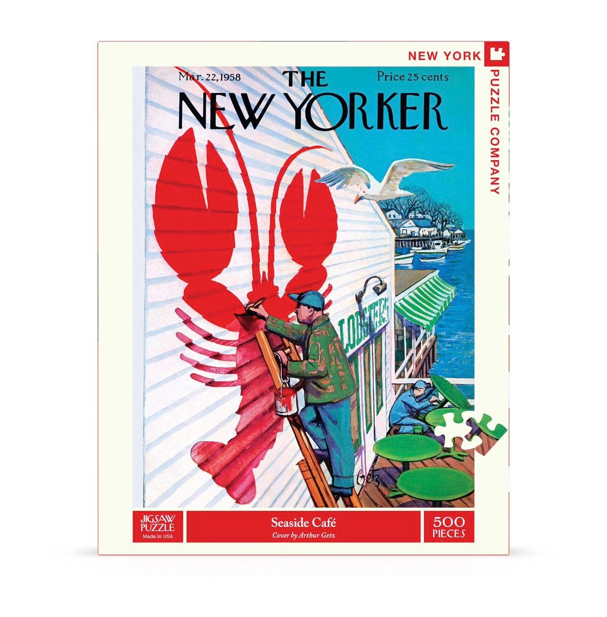 New York Puzzle Company Seaside Cafe 500 Piece Puzzle