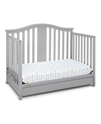 Solano 4-in-1 Convertible Crib with Drawer - Pebble Gray