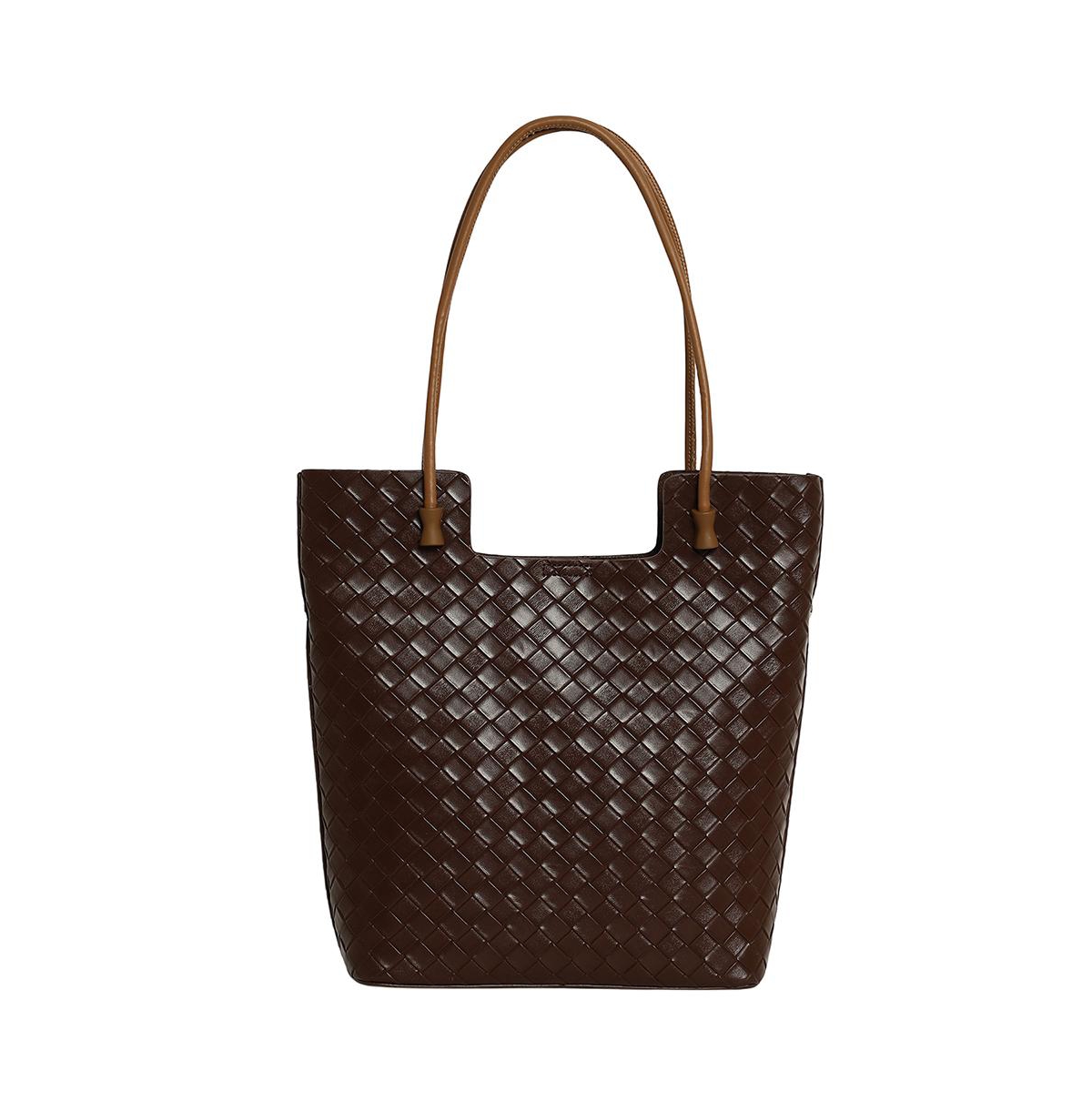 Women's The Weave Tote Bag - Mocha Brown - Brown