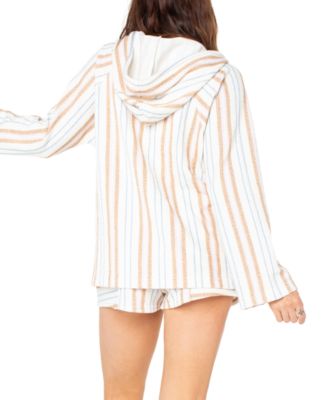 Juniors' Wild and Free Poncho Hoodie