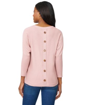 Women's Dolman Button-Back Sweater
