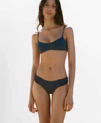 MANGO - Women's Combined Crochet Bikini Top