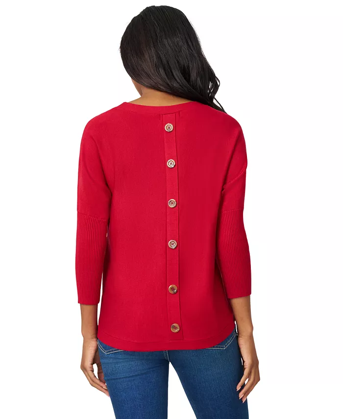 Women's Dolman Button-Back Sweater - thumbnail 6