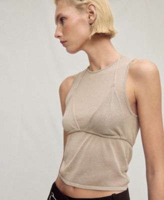 Women's Contrasting Knit Top