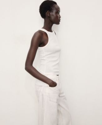 Women's Metallic-Finish Wide Leg Jeans