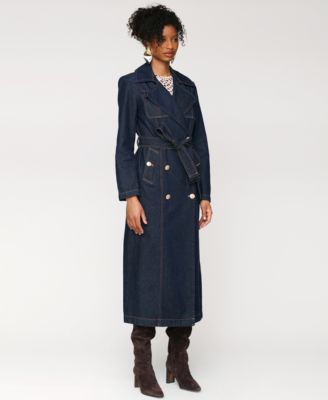 Women's Double-Breasted Belted Trench Coat