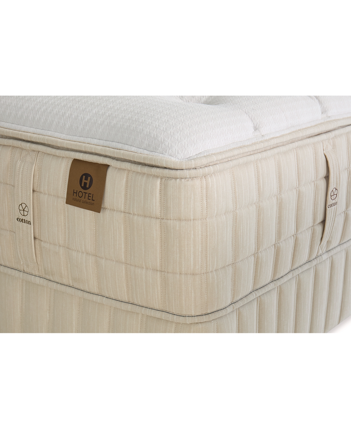 Hotel Natural Collection By King Koil Aster 16.5" Trim Line Medium Mattress, Queen, Exclusively At Macy's In Transparent