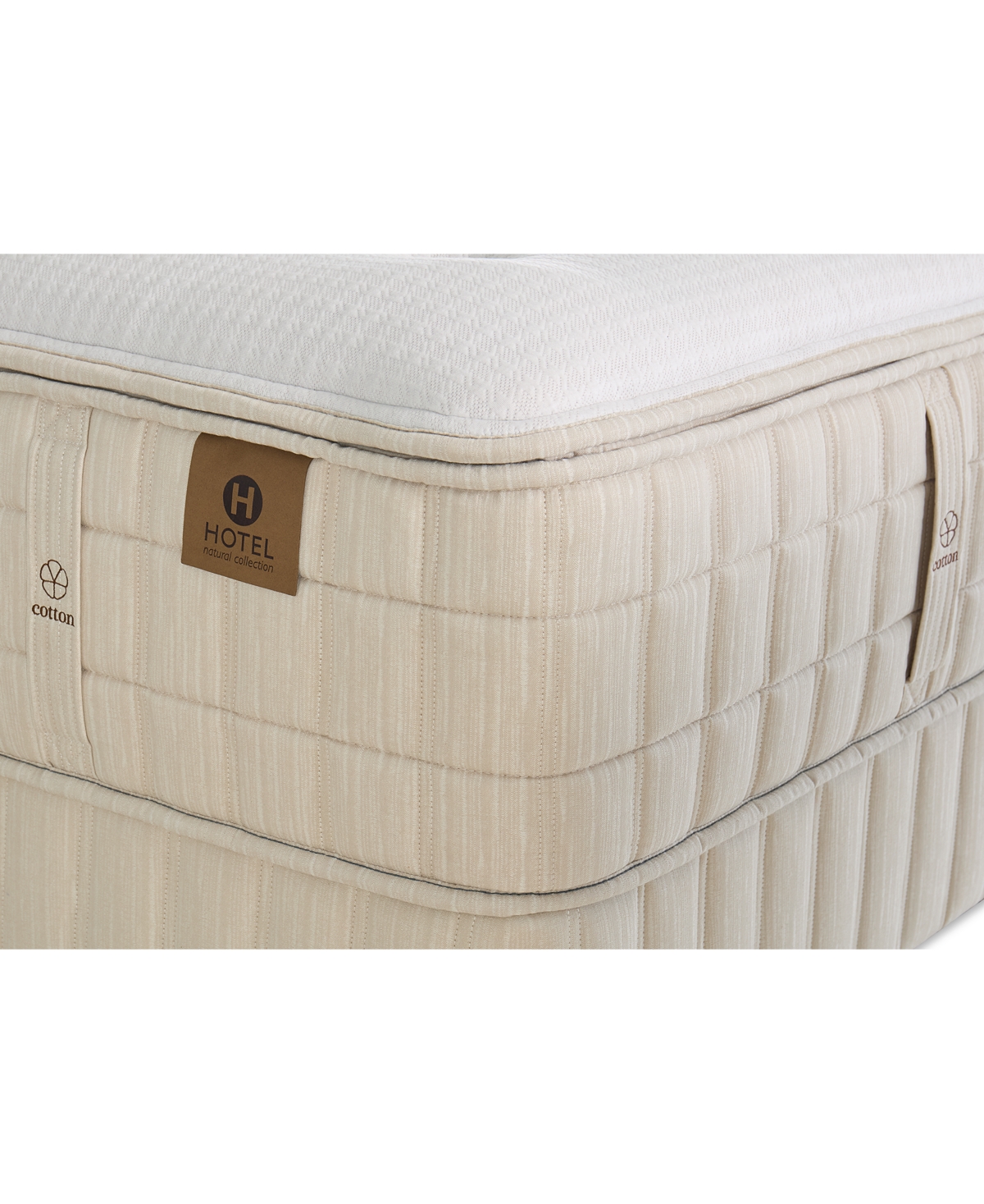 Hotel Natural Collection By King Koil Aster 16.5" Trim Line Plush Mattress, Twin, Exclusively At Macy's In White