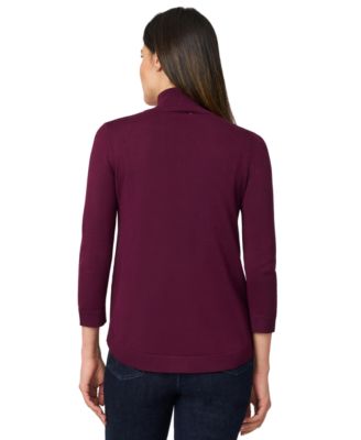 Women's Mock-Neck Side-Zip Sweater 