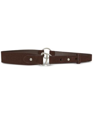 Lauren Ralph Lauren Equestrian D-Ring Leather Belt - Macy's