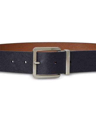 Reversible Crosshatch Leather Belt