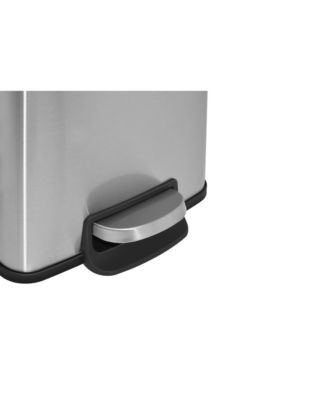8 Gal./30 Liter Rectangular Stainless Steel step-on Trash Can for kitchen