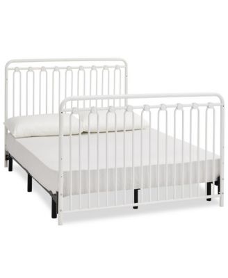 Baldwin 4 in 1 Convertible Full Sized Metal Crib in Alabaster White