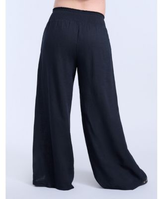 Maternity Smocked Waist Wide Leg Pant - Motherhood