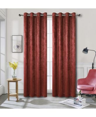 Modern Art Contemporary 2 Pack Light Filtering Grommet Top Curtains