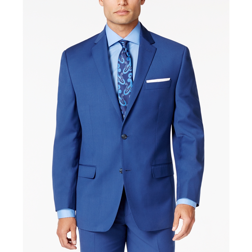 Sean John Mens Medium Blue Classic Fit Jacket   Suits & Suit