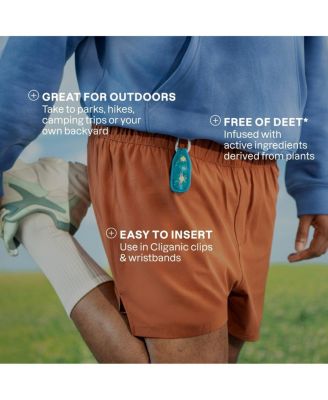 Mosquito Repellent Refillable Clip - 2PK & 4 Refills