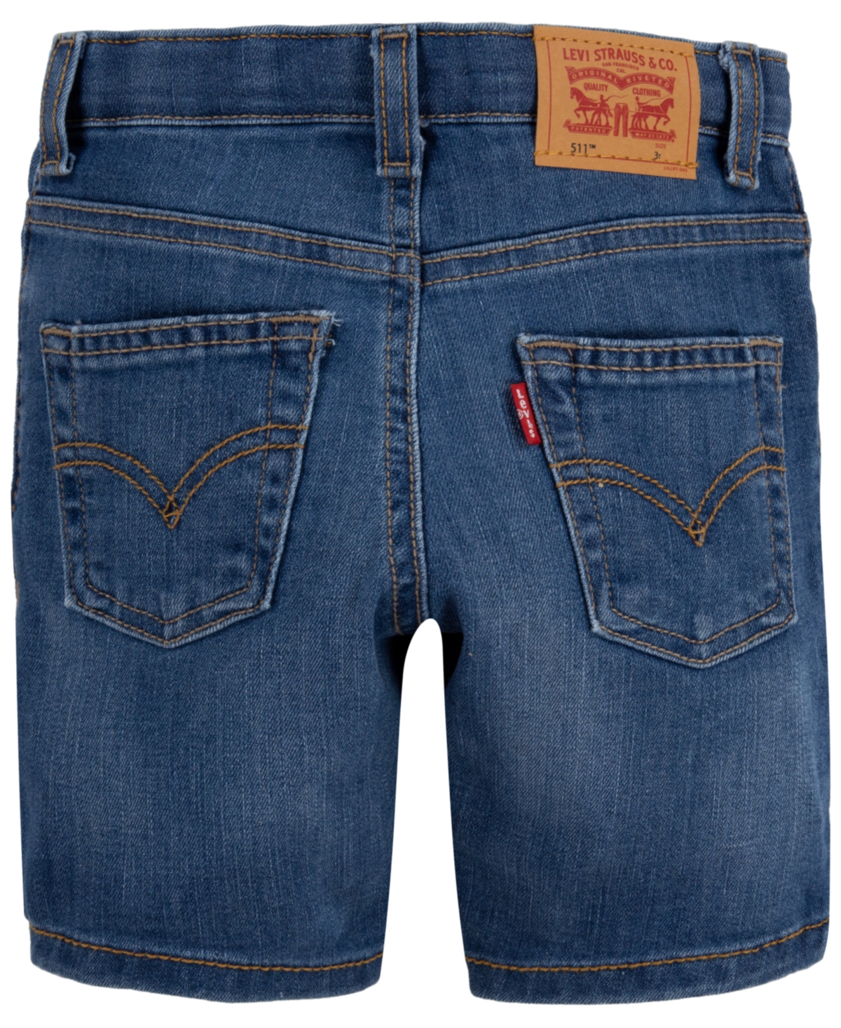 Levi's Toddler Boys Slim Fit Stretch Denim Performance Shorts In Blue