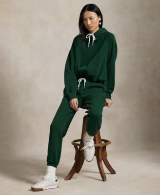 Women's Shrunken Fit Fleece Hoodie Sweatshirt