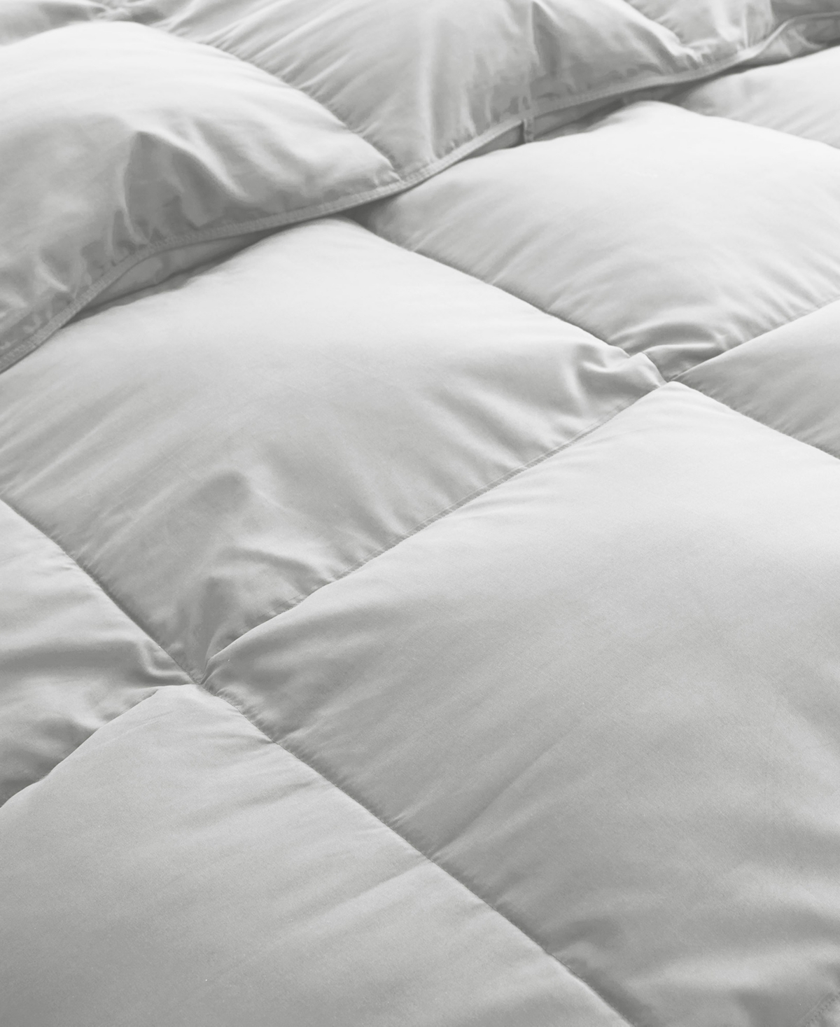 Unikome All Season White Goose Down Fiber Comforter, Twin In Gray