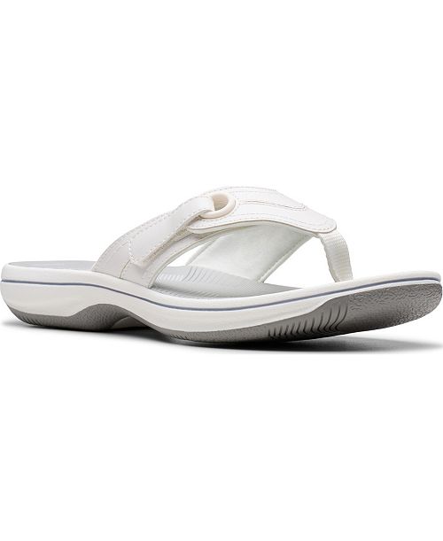 alfani Clarks Cloudsteppers Breeze Reyna Flip-Flop Sandals Women's Fashion Shoes & Accessories