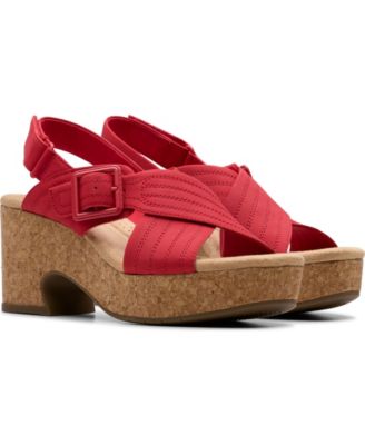 Collection Nerisa West Buckle Wedge Sandals