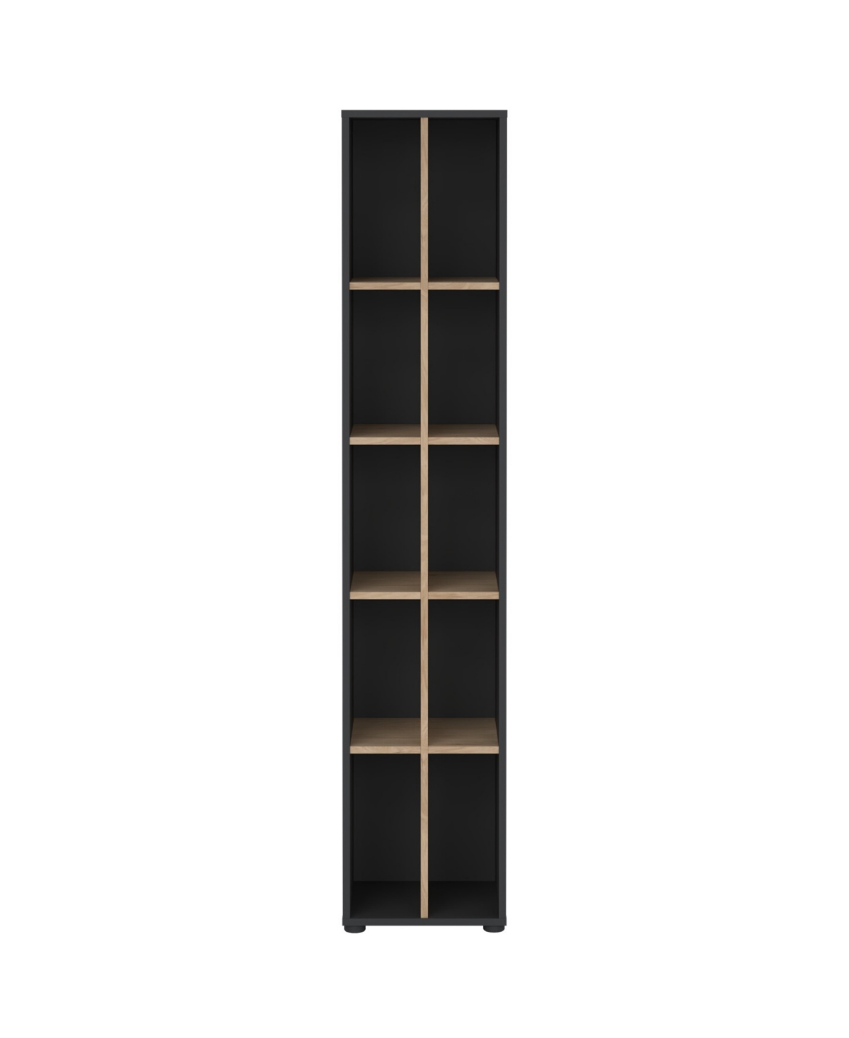 Tvilum 80.59" Wood 10 Shelf Narrow Bookcase