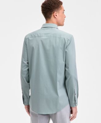 Men's Slim-Fit Temperature Regulating Dress Shirt, Created for Macy's