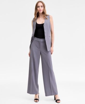 Women's Bi-Stretch Wide-Leg Pants
