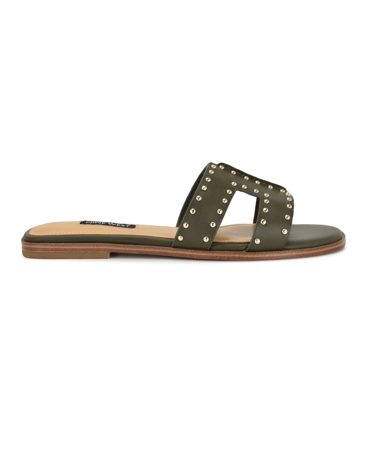 Nine West Women's Giny Cutout Flat Slide Sandals