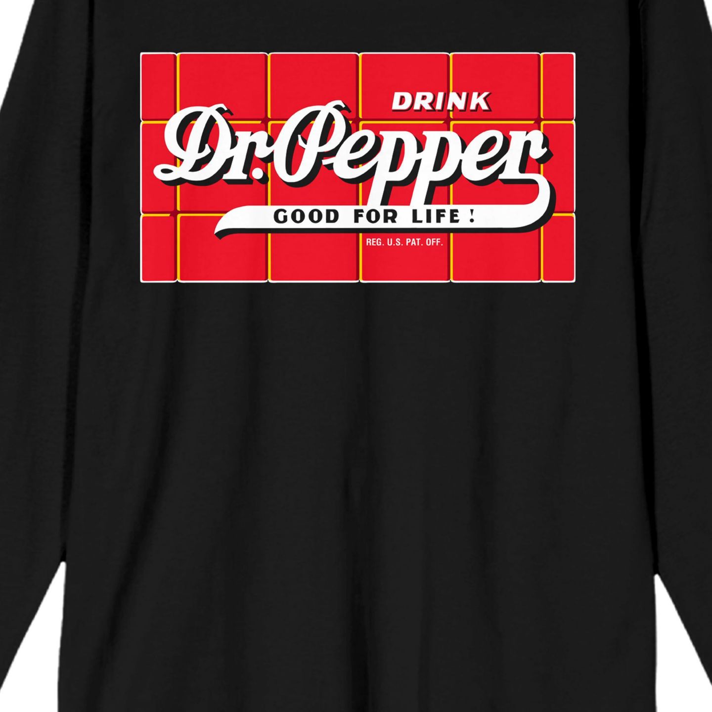 Мужская футболка Dr. Pepper Good For Life Long Sleeve, цвет: Чёрный — фото 2