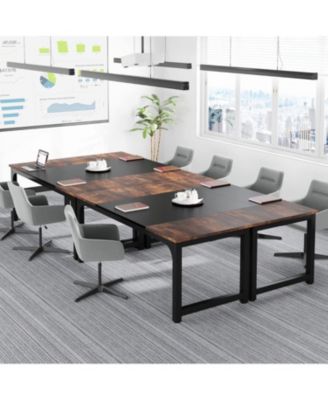 70.86”Executive Desk, Large Office Computer Desk with Thicken Frame, Modern Simple Workstation Business Furniture for Home Office