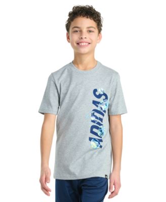 adidas - Big Boys Short-Sleeve Sport Bubble Lineage Logo Graphic T-Shirt