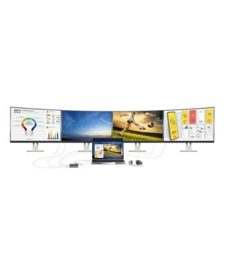 JCA366 USB Type-C To 4 Port HDMI Multi-Monitor Adapter