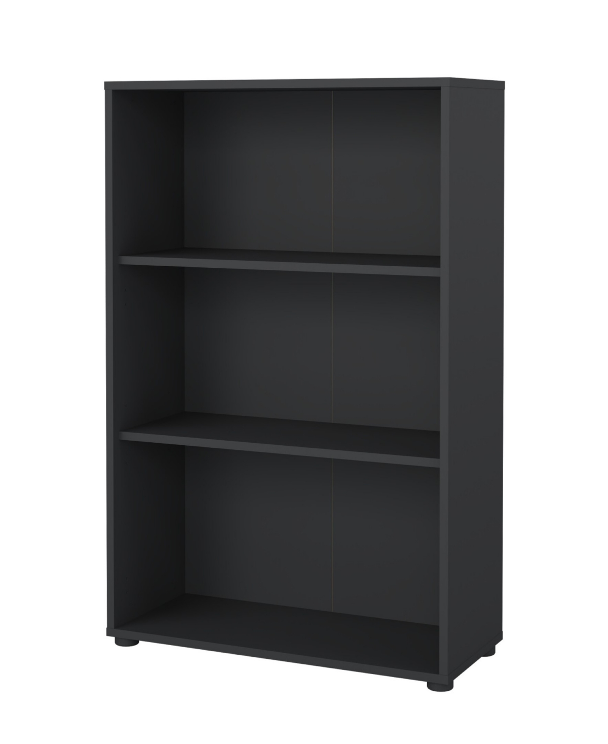 Tvilum 48.66" Wood 3 Shelf Adjustable Bookcase In Gray