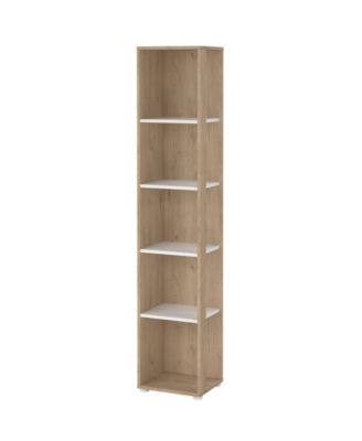 80.59" High 5 Shelf Narrow Bookcase