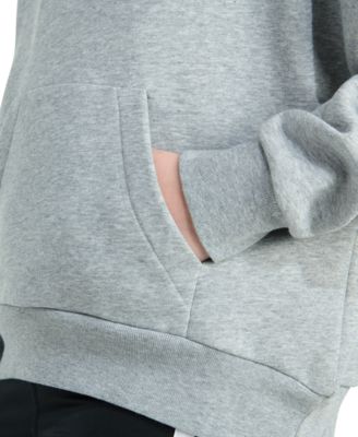 Big Girls Long-Sleeve Heather Multi Graphic Fleece Pullover Hoodie	