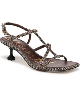 Circus NY by Sam Edelman - Women's Jaida Glitz Strappy Kitten Dress Sandals