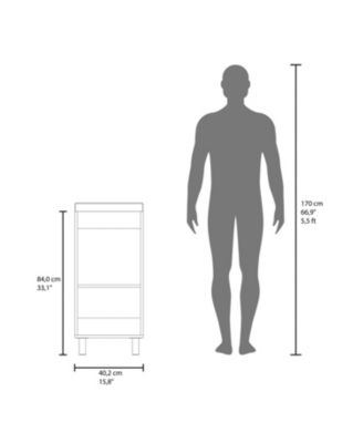 Oracle Bathroom Vanity, Single Door, Two Storage Shelves, Wengue Finish