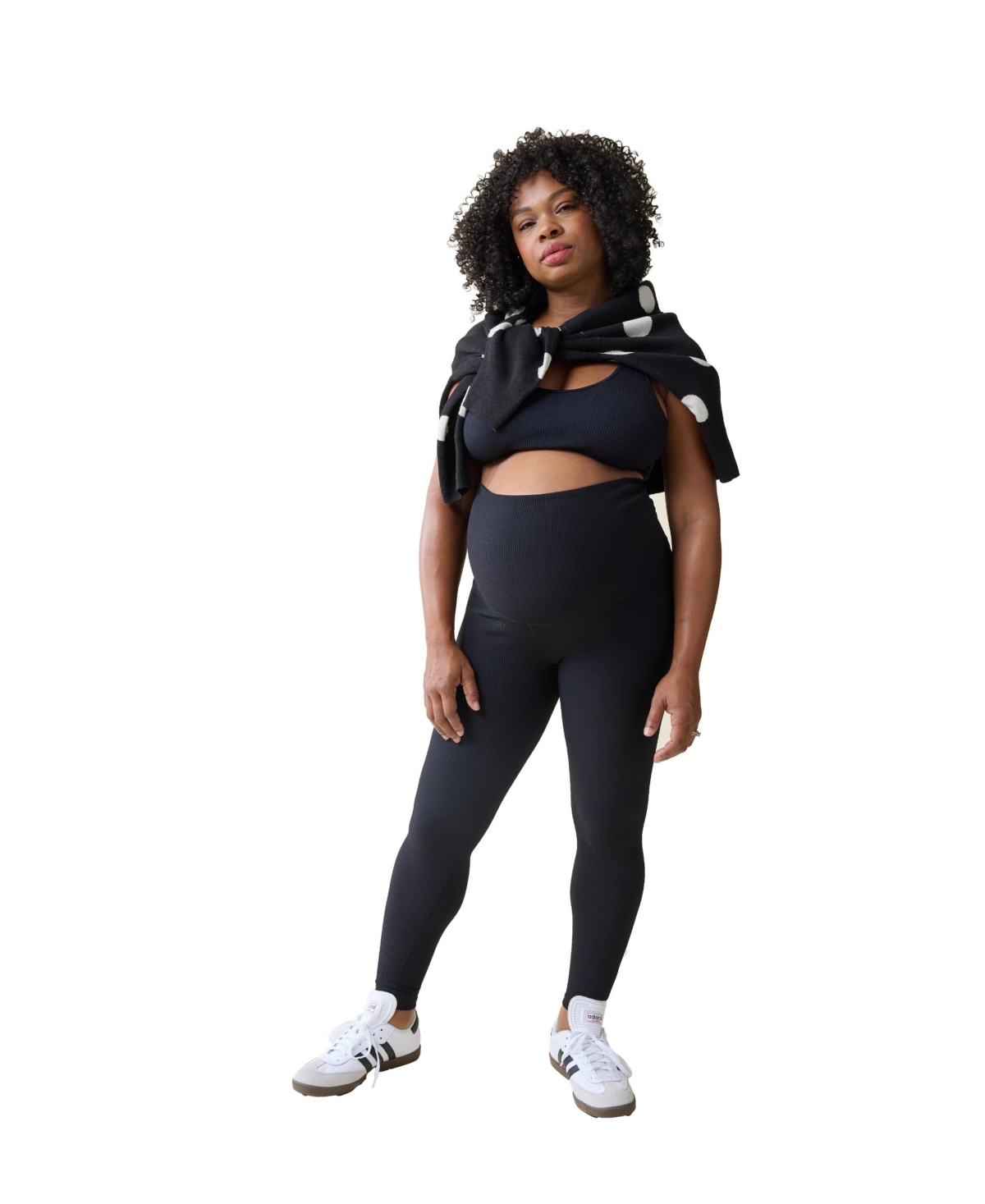 Ingrid + Isabel Maternity Ingrid + Isabel Ribbed Legging - Black
