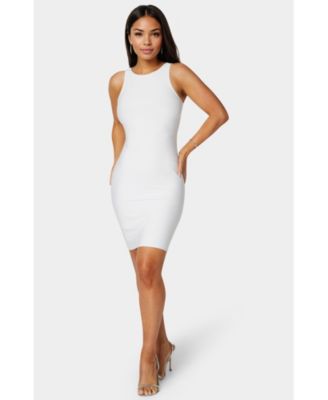 Women's Racer Neck Bandage Short Dress