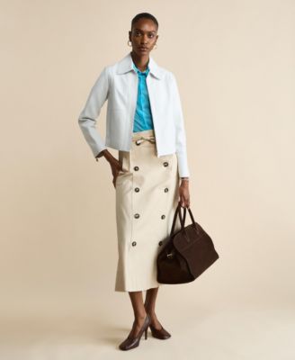 Women's Classic Leather Jacket, Created for Macy's