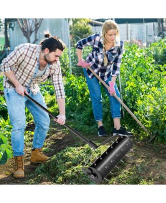 21 Inch Manual Garden Aerator with Detachable Handle