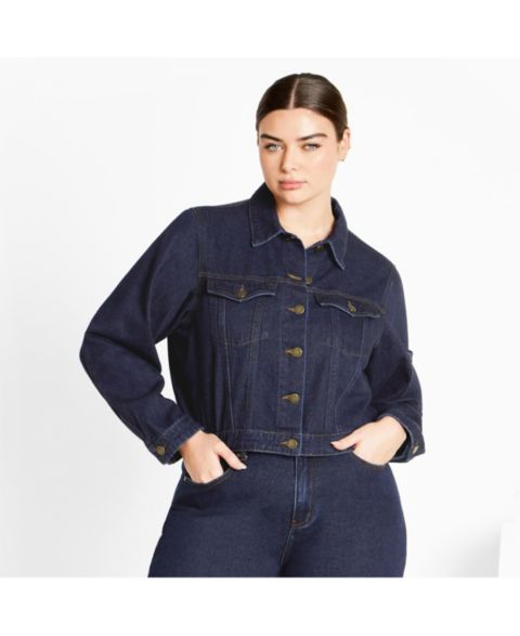 Женские куртки CITY CHIC Plus Size Denim Jojo Jacket