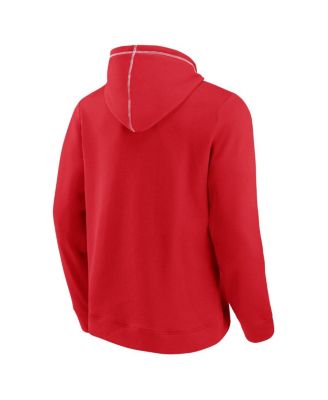 Men's Red Wisconsin Badgers Toppler Fleece Pullover Hoodie