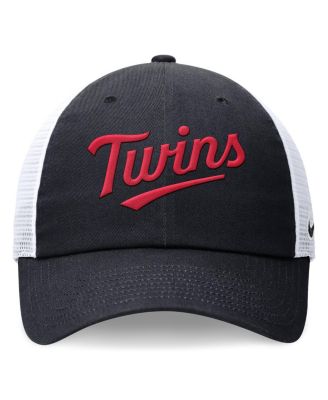 Men's Navy Minnesota Twins Wordmark Adjustable Trucker Hat