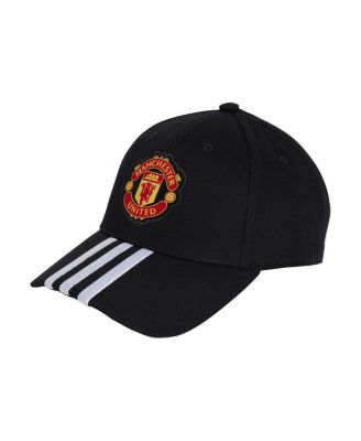 adidas - Men's and Women's Black Manchester United 3-Stripe Dad Adjustable Hat