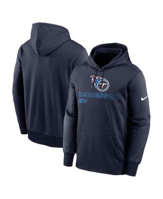 Nike - Men's Navy Tennessee Titans Performance Pullover Hoodie