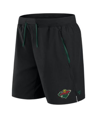 Men's Black Minnesota Wild Authentic Pro Rink Performance Shorts